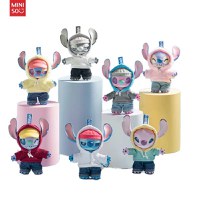 Breloc surpriza de plus MINISO, seria Disney Stitch GenZ Street Series-Vinyl Plush Pendant Blind Box, mai multe modele - 2