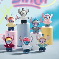 Breloc surpriza de plus MINISO, seria Disney Stitch GenZ Street Series-Vinyl Plush Pendant Blind Box, mai multe modele - 4