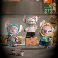 Breloc surpriza de plus MINISO, seria Disney Stitch GenZ Street Series-Vinyl Plush Pendant Blind Box, mai multe modele - 8
