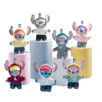 Breloc surpriza de plus MINISO, seria Disney Stitch GenZ Street Series-Vinyl Plush Pendant Blind Box, mai multe modele - 1