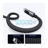 Cablu de date si incarcare rapida UGREEN Uno USB-C to USB-C PD Fast Charging Cable, Negru, 1 m - 3