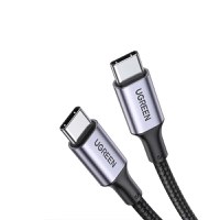 Cablu de incarcare si date UGREEN USB-C Cable Aluminum Case with Braided, USB-C la USB-C, 1 m, Negru - 3