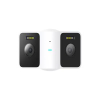 Camera de supraveghere exterior Xiaomi Outdoor Camera CW100 Dual 2K, doua obiective, alba, cu fir - 1