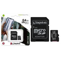 Card memorie KINGSTON 64GB Canvas Select Plus cu adaptor SD, MicroSDTM HC UHS-I, Clasa 10, V10, UHS-I U1, performanta Android A1 - 4
