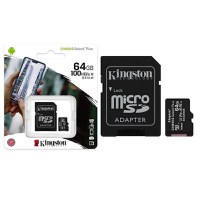 Card memorie KINGSTON 64GB Canvas Select Plus cu adaptor SD, MicroSDTM HC UHS-I, Clasa 10, V10, UHS-I U1, performanta Android A1 - 4