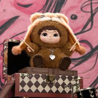 Figurina surpriza de plus MINISO, seria WAKUKU Fuzzy Trendy Fun Party Series Plush Blind Box, mai multe modele - 7
