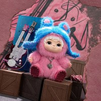 Figurina surpriza de plus MINISO, seria WAKUKU Fuzzy Trendy Fun Party Series Plush Blind Box, mai multe modele - 8