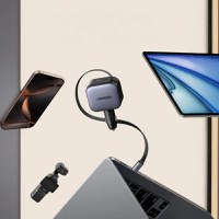 Incarcator auto rapid cu cablu retractabil UGREEN 90W Fast Car Charger EC603 USB-C/A - 3