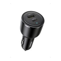 Incarcator auto UGREEN 63W 2-Port Fast Car Charger EC701, 1 x USB A, 1 x USB C, Gri - 2