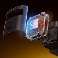 Incarcator rapid cu cablu retractabil UGREEN 65W GaN Fast Charger X615, 2 x USB C + 1 x USB A, Gri - 9