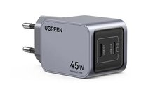 Incarcator rapid retea UGREEN Nexode Pro 45W Dual USB-C GaN Fast Charger EU, 2 x USB-C, Gri