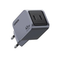 Incarcator rapid retea UGREEN Nexode Pro 45W Dual USB-C GaN Fast Charger EU, 2 x USB-C, Gri - 3