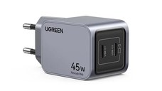 Incarcator rapid retea UGREEN Nexode Pro 45W Dual USB-C GaN Fast Charger EU, 2 x USB-C, Gri