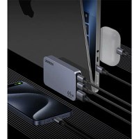 Incarcator rapid retea UGREEN Nexode Pro 65W 3-Port GaN Ultra-Slim Fast Charger X753, 2 x USB C + 1 x USB A, Gri - 3