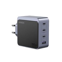 Incarcator rapid retea UGREEN Nexode S 100W 4-Port GaN Fast Charger EU, 3x USB-C, 1x USB-A, Negru/Gri - 2