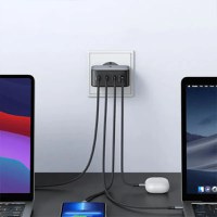 Incarcator rapid retea UGREEN Nexode S 100W 4-Port GaN Fast Charger EU, 3x USB-C, 1x USB-A, Negru/Gri - 6