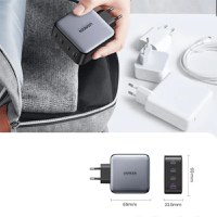 Incarcator rapid retea UGREEN Nexode S 100W 4-Port GaN Fast Charger EU, 3x USB-C, 1x USB-A, Negru/Gri - 7