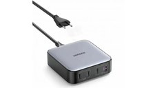 Incarcator rapid UGREEN Nexode 100W Desktop Charger EU CD328 + cablu USB-C, 3x USB-C, 1x USB-A, Gri