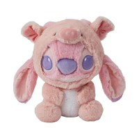 Jucarie de plus MINISO, din seria Disney Lilo & Stitch (Piglet Angel) , 27 cm - 1