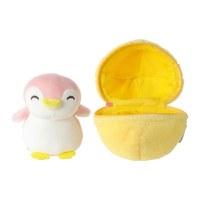 Jucarie de plus MINISO, din seria Fruit Series Penguin Plush Toy Surprise Ball (Pineapple) - 3
