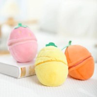 Jucarie de plus MINISO, din seria Fruit Series Penguin Plush Toy Surprise Ball (Pineapple) - 6