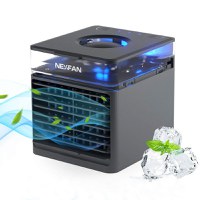 Mini Racitor aer portabil Nexfan Air Cooler UV cu functii racire, umidificare si purificare aer Negru - 5
