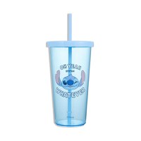 Pahar cu capac si pai MINISO, din seria Disney Lilo & Stich, 600ml - 1