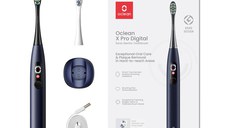 Periuta de dinti electrica Oclean Electric Toothbrush X Pro Digital, Dark Blue, Display led