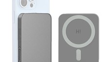 RESIGILAT-Baterie externa HINOVO MB1-5000 Magsafe Power Bank 5000mAh pentru iPhone, Incarcare Wireless