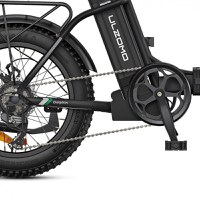Resigilat - Bicicleta electrica pliabila ULZOMO E-bike Dolphin 20, 250W, 36V 13Ah, autonomie 89km, viteza 25km/h, Black, 20'' - 6