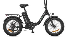 Resigilat - Bicicleta electrica pliabila ULZOMO E-bike Dolphin 20, 250W, 36V 13Ah, autonomie 89km, viteza 25km/h, Black, 20''