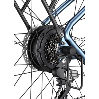 Resigilat - Bicicleta electrica Ulzomo Metro 26 E-bike, 250W, 36V 16Ah, autonomie 100km, viteza maxima 25km/h, Gray, 26'' - 2