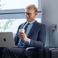 RESIGILAT-Incarcator rapid retea UGREEN Nexode S 65W 3-Port GaN Fast Charger EU, 2x USB-C + 1x USB-A, Gri - 6