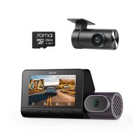 RESIGILAT-Set 2 camere 70mai Dash Cam 4K T800 cu 3 obiective (fata 4K, interior 1080P) + spate RC24 Full HD, GPS, HDR, ADAS - 1