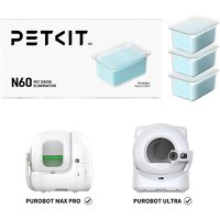 RESIGILAT - Set 3 x Odorizant PETKIT Pet Odor Eliminator N60 pentru Litierele Smart PETKIT Purobot Max Pro si Purobot Ultra - 2