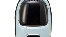 Rucsac cu hublou PETKIT Cat Travel Bag, Ventilare, Sistem iluminare, Blue