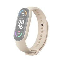 Set 3 curele Bratara fitness Xiaomi Mi Smart Band 6 - Ivory, Verde Maslin, Galben - 6