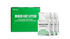 Set 3 cutii de litiera mixt PETKIT Mixed Cat Litter, 2.5 kg/cutie - tofu si bentonita