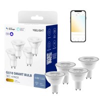 Set 4 becuri Yeelight LED GU10 Smart Bulb W1, White, 4.8W, 350 lm - 1