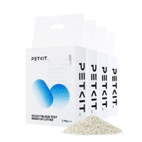 Set 4 cutii nisip pentru litiera PETKIT Occult Blood Test Mixed Cat Litter cu test integrat de sange ocult, 2.4kg per cutie - 1