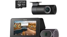 Set 70mai Dash Cam 4K T800 cu 3 Obiective - 2 Camere Premium