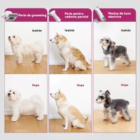 Set ingrijire animale de companie PETKIT AirClipper 5-in-1 Pet Grooming Kit, Autonomie 2.5hr, 35000 r/min, Negru - 5