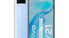 Telefon Vivo Y21, 4GB RAM, 64GB, Pearl White, Camera Duala: 13 MP