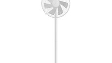 Ventilator Inteligent Xiaomi Mi Smart Standing Fan 2 Lite (1C) Alb, Compatibil cu Google Assistant si Amazon Alexa