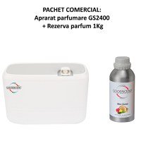 Aparat profesional Parfumare spatii Good Scent GS2400, culoare alba cu rezerva 1 Kg inlcusa - 1