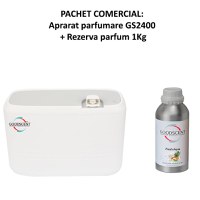 Aparat profesional Parfumare spatii Good Scent GS2400, culoare alba cu rezerva 1 Kg inlcusa - 1