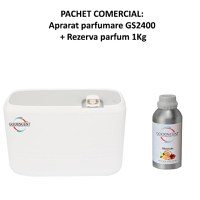 Aparat profesional Parfumare spatii Good Scent GS2400, culoare alba cu rezerva 1 Kg inlcusa - 1