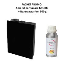 PACHET: Aparat profesional Parfumare spatii Good Scent GS1500 Luxury, culoare negra, cu rezerva inclusa - 1