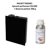 PACHET: Aparat profesional Parfumare spatii Good Scent GS1500 Luxury, culoare negra, cu rezerva inclusa - 1