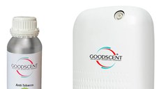 PACHET: Aparat Profesional Parfumare spatii Good Scent GS480, culoare alba cu 500 g esenta inclusa